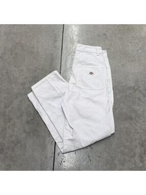 vintage dickies white relaxed baggy fit painter pants size 8 WOMENS
